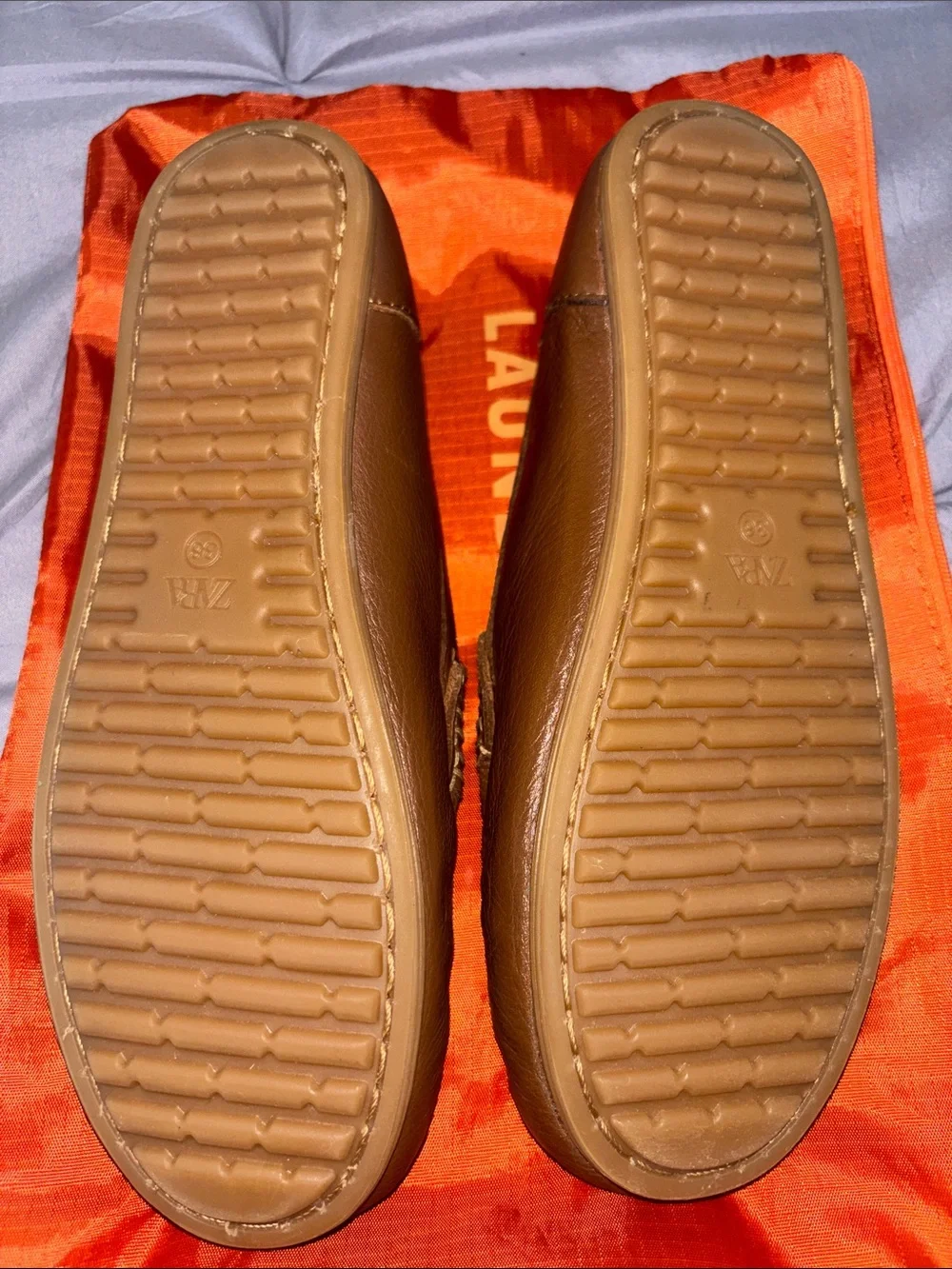 Zara Big Boy’s Tan Leather Penny Loafers